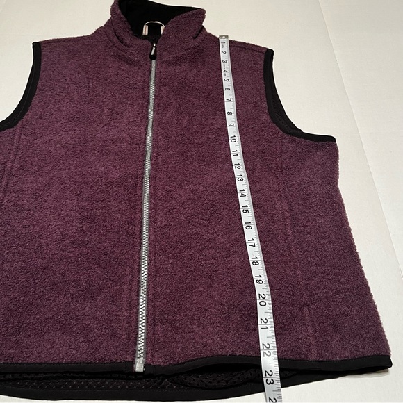 Woolrich Technowool Wool Full Zippered Vest Womens Size Medium Amethyst‎ Purple - Picture 8 of 9